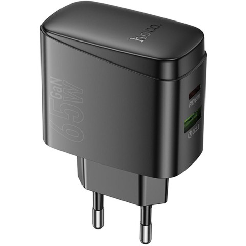 МЗП Hoco CS63A Bright PD65W (1USB-A/1C) Black