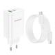 МЗП Borofone BN10 Sunlight PD65W (1Type-C/1USB) + Type-C to Type-C White