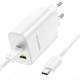 МЗП Borofone BN10 Sunlight PD65W (1Type-C/1USB) + Type-C to Type-C White