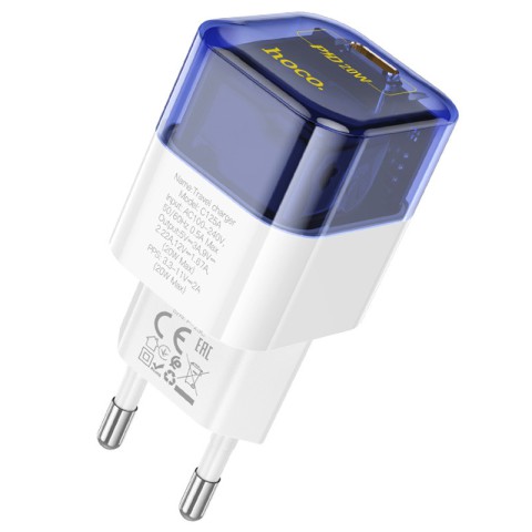 МЗП Hoco C125A Transparent PD20W (1USB-C) Transparent blue