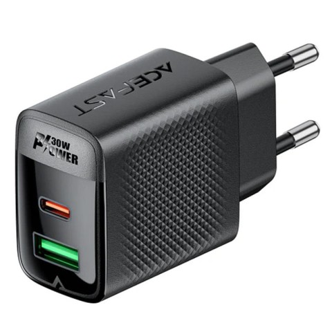 МЗП Acefast A98 PD30W+QC3.0 GaN (1USB-A/1C) Black