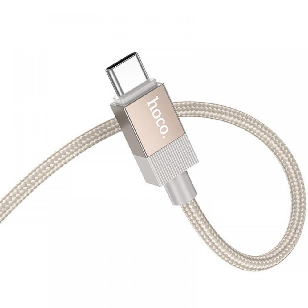 Аудіо кабель Aux Hoco UPA32B Clever digital (Type-C to AUX 3.5mm) (1m) Gold