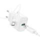 МЗП Hoco C140A Smart QC3.0 18W (1USB-A) + кабель USB to MicroUSB White