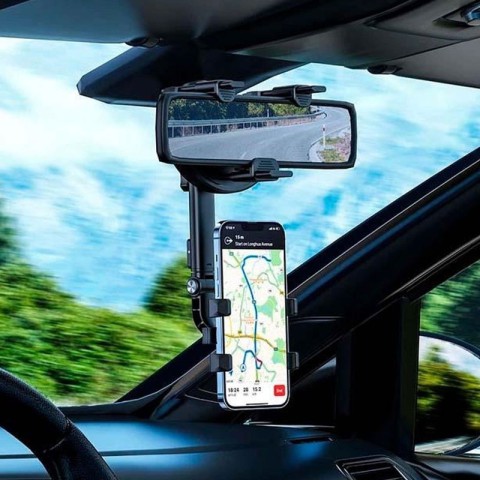 Автотримач на дзеркало заднього виду Borofone BH87 Windriver Black