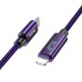 Дата кабель Hoco U125 Benefit 27W Type-C to Lightning (1.2m) Purple