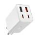 МЗП Baseus GaN6 Pro OS 65W (2USB-A/2C) + кабель Type-C to Type-C (P10162701) White