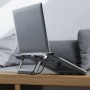 Підставка для ноутбуку + HUB Acefast E5 PLUS USB-C Space Gray