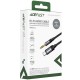 Аудіо кабель Aux Acefast J11 (Type-C to AUX 3.5mm plug) (1m) Black