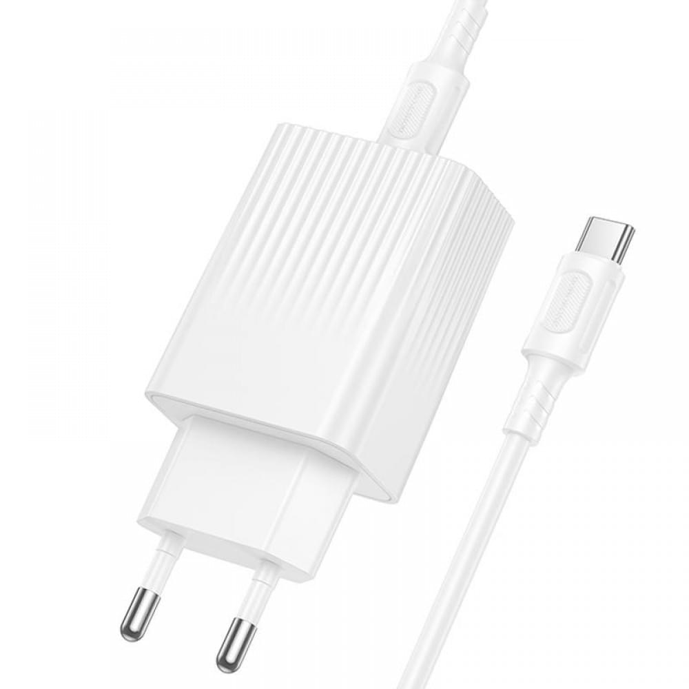 МЗП Borofone BAS73A Source PD20W (1USB-C) + кабель Type-C to Type-C White