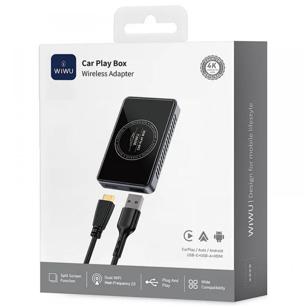 Адаптер WIWU Wi-CP004 Play box car wireless CarPlay (iOS + Android) Black
