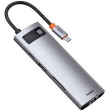 Перехідник HUB Baseus Metal Gleam Series 7-in-1 Multifunctional (WKWG020113) Сірий