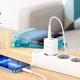 МЗП Borofone BN7 PD20W+QC3.0 (1USB-A/1C) + Type-C to Lightning White