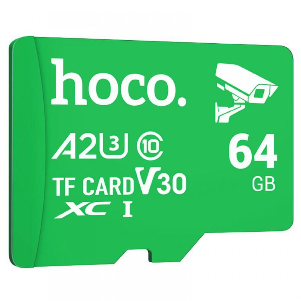 Карта пам'яті Hoco microSDXC Class 10 - 64GB (без адаптера) Green