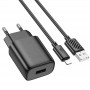 СЗУ Hoco C134A Solid 1USB-A 12W + Lightning