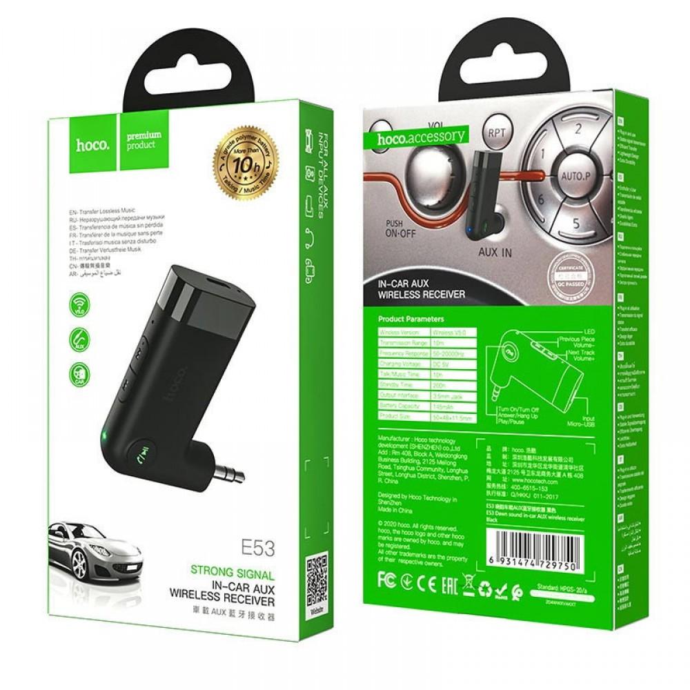 Bluetooth FM Трансмітер Hoco E53 Dawn Sound, бездротовий Чорний