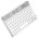 Бездротова клавіатура Hoco S55 Transparent Discovery edition (English version) Space White