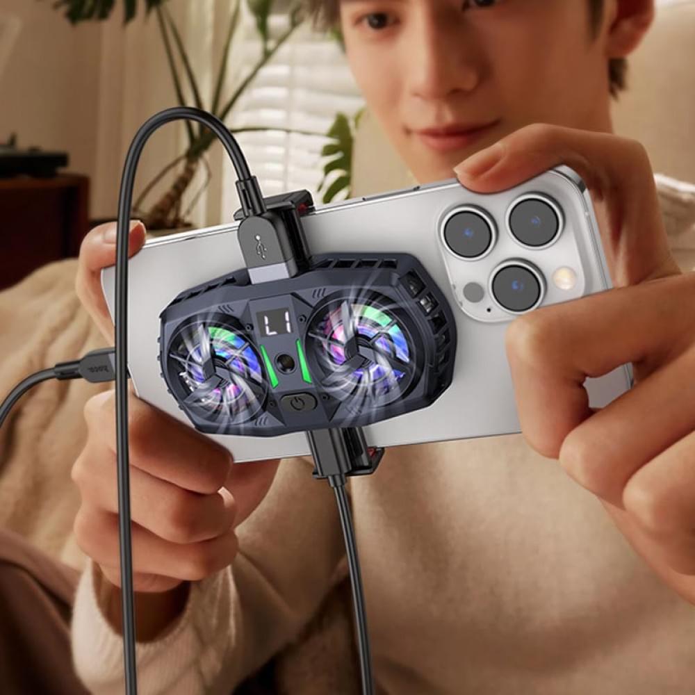 Охолоджуючий кулер для мобільного телефону Hoco GM36 Mustango Black