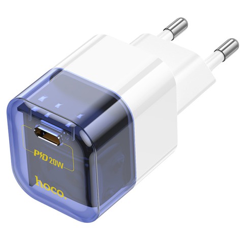 МЗП Hoco C125A Transparent PD20W (1USB-C) Transparent blue