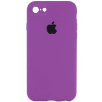 Чохол Silicone Case Square Full Camera Protective (AA) для Apple iPhone 6/6s (4.7") Фіолетовий / Grape