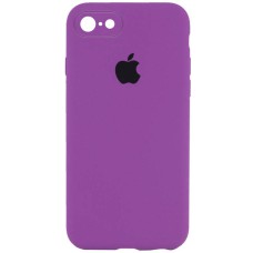 Чохол Silicone Case Square Full Camera Protective (AA) для Apple iPhone 6/6s (4.7") Фіолетовий / Grape
