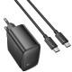 МЗП Hoco CS63A Bright PD65W (1USB-A/1C) + кабель Type-C to Type-C Black