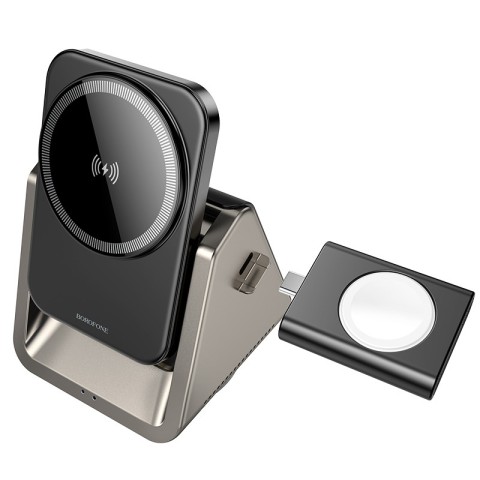 БЗП Borofone BQ30 Wide 3in1 15W Metal gray