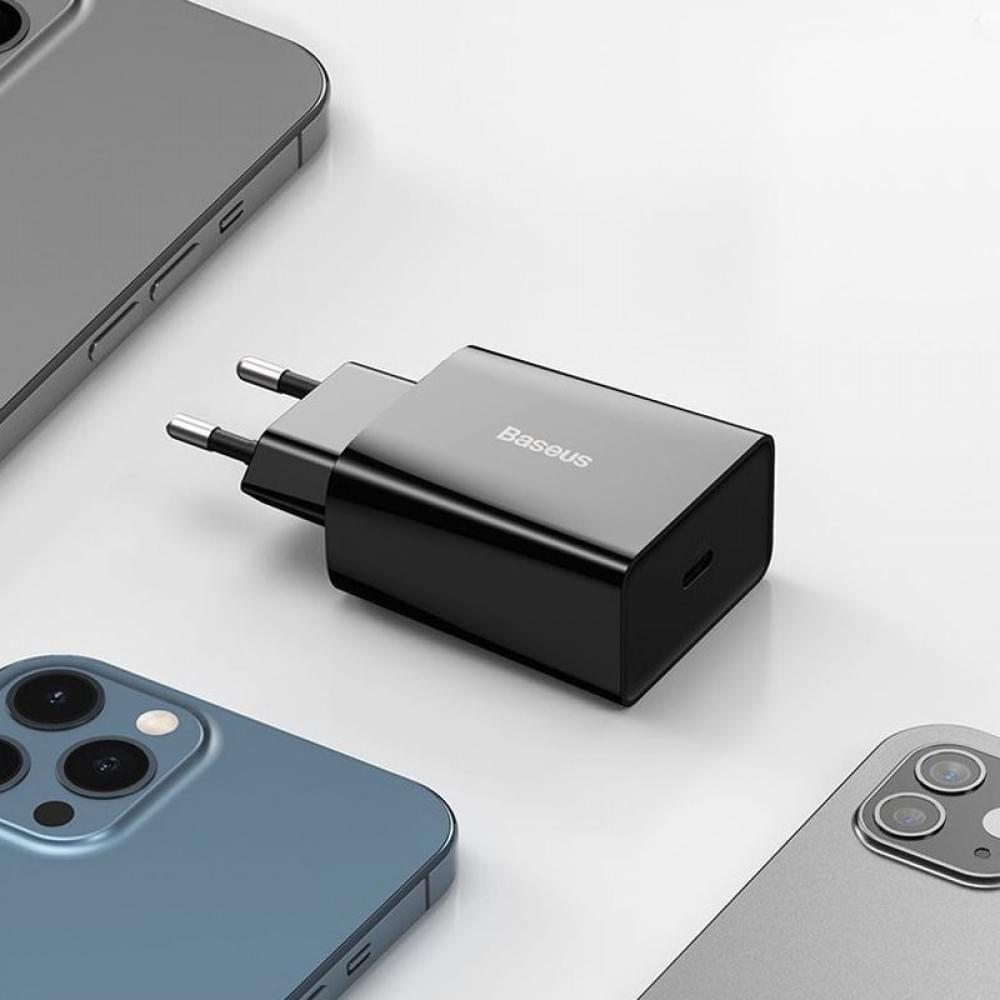 МЗП Baseus Speed Mini Quick Charger 20W (1USB-C) (CCFS-S) Чорний