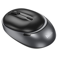 Миша бездротова Hoco GM34 Nuevo Bluetooth + 2.4G Black metal gray