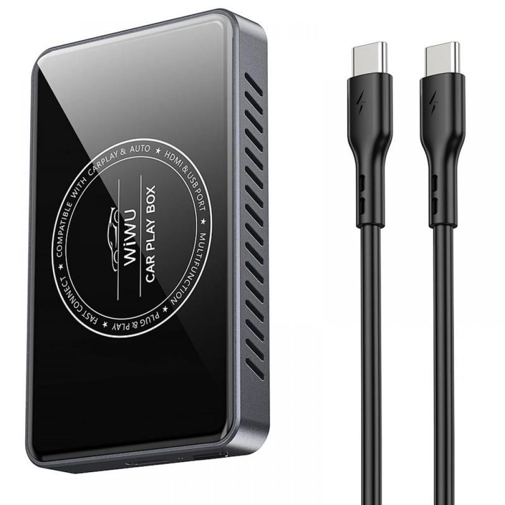 Адаптер WIWU Wi-CP004 Play box car wireless CarPlay (iOS + Android) Black