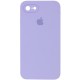 Чохол Silicone Case Square Full Camera Protective (AA) для Apple iPhone 6/6s (4.7") Бузковий / Dasheen
