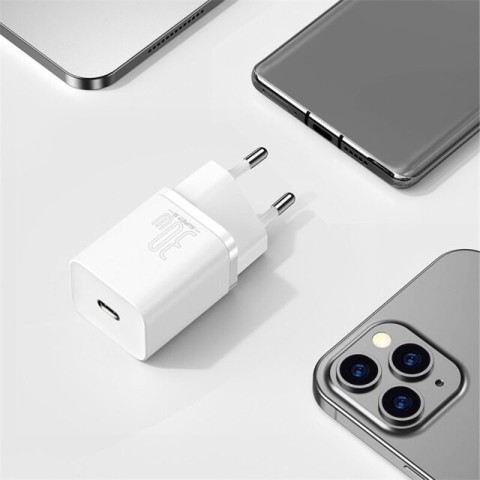 МЗП Baseus Super Si Quick Charger 30W (1USB-C) (CCSUP-J) Білий