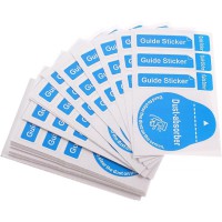 Стикеры (3+1) для поклейки захисного скло (упаковка 200 шт.) Синій