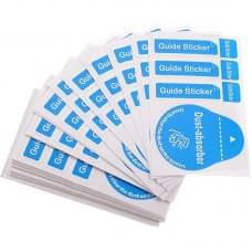 Стикеры (3+1) для поклейки захисного скло (упаковка 200 шт.) Синій