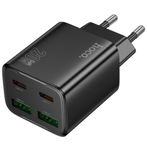 МЗП Hoco N55 Fundador PD20W four-port (2USB-A/2C) Black
