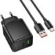 МЗП Hoco C157A Smart PD30W+QC3.0 (1USB-A/1C) + кабель USB to Type-C Black
