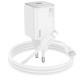 МЗП Hoco N40 Mighty 1C PD20W + Type-C to Lightning White