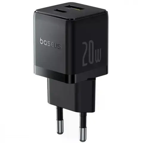 МЗП Baseus Palm Fast Charger 20W (1USB-A/1C) (P10111608) Cluster Black