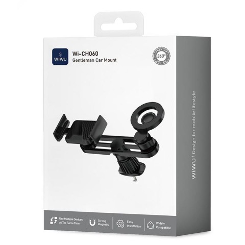 Автотримач WIWU Wi-CH060 2in1 in-car Black
