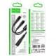 Дата кабель Hoco X123 Victory 2in1 Type-C to Type-C/Type-C 3A (1m) Black