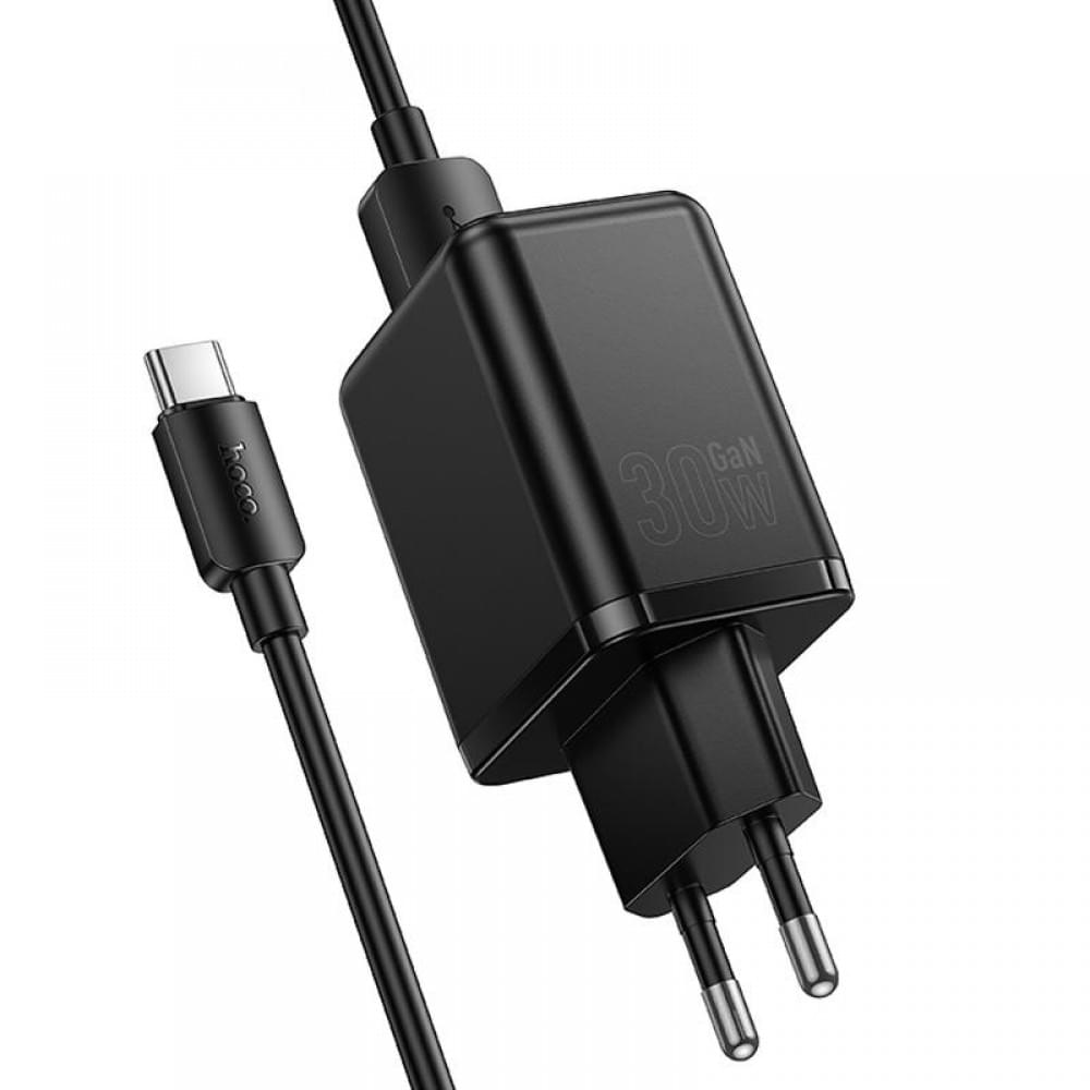 МЗП Hoco C157A Smart PD30W+QC3.0 (1USB-A/1C) + кабель USB to Type-C Black