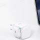 МЗП Usams US-CC202 GaN With Type-C Magnetic Retractable Cable Module XMF Ser. 35W (2USB-C) White