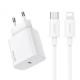 МЗП Usams US-CC226 Kit-Yi Ser. 20W (1USB-C) + кабель Type-C to Lightning White