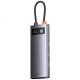 Перехідник HUB Baseus Metal Gleam Series 4-in-1 4xUSB3.0 (WKWG070013) Gray Перехідник HUB Baseus Metal Gleam Series 4-in-1 4xUSB3.0 (WKWG070013) Gray