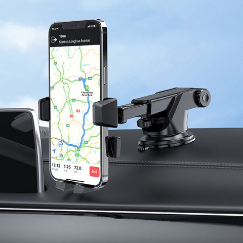 Автотримач Hoco CA83 David one-button (center console) Black