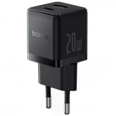 МЗП Baseus Palm Fast Charger 20W (1USB-A/1C) (P10111608) Cluster Black МЗП Baseus Palm Fast Charger 20W (1USB-A/1C) (P10111608) Cluster Black