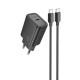 МЗП Hoco N60 Gentle PD20W (1USB-C) + кабель Type-C to Type-C Black