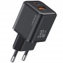 МЗП Usams US-CC189 PD30W + QC3.0 A+C X-ron Series Black