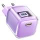 МЗП Acefast A53 Sparkling series PD30W GaN (1USB-C) Alfalfa purple