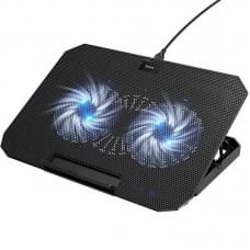 Охолоджуючий кулер-підставка для ноутбуку Hoco GA4 Jade Cooling Stand Black Охолоджуючий кулер-підставка для ноутбуку Hoco GA4 Jade Cooling Stand Black