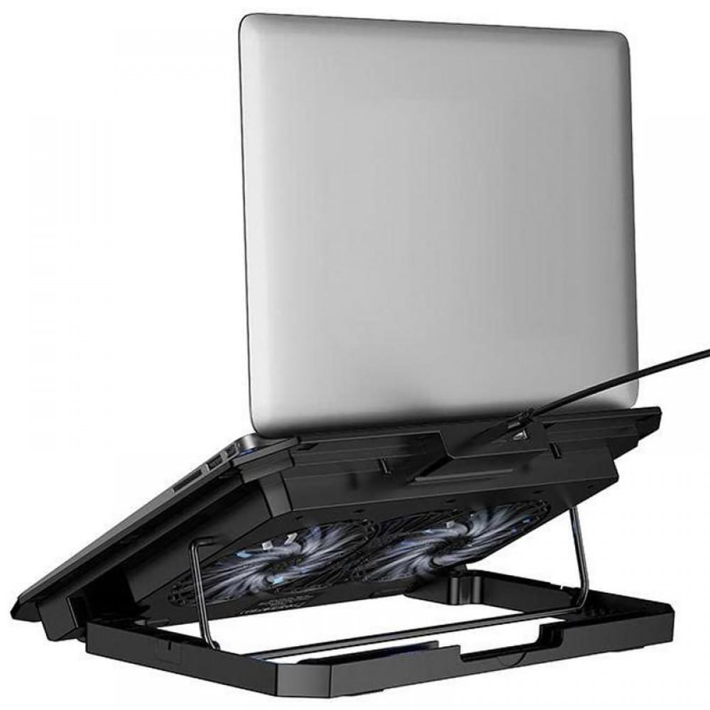 Охолоджуючий кулер-підставка для ноутбуку Hoco GA4 Jade Cooling Stand Black